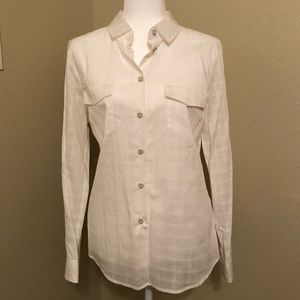 Nautica White Button Down Shirt